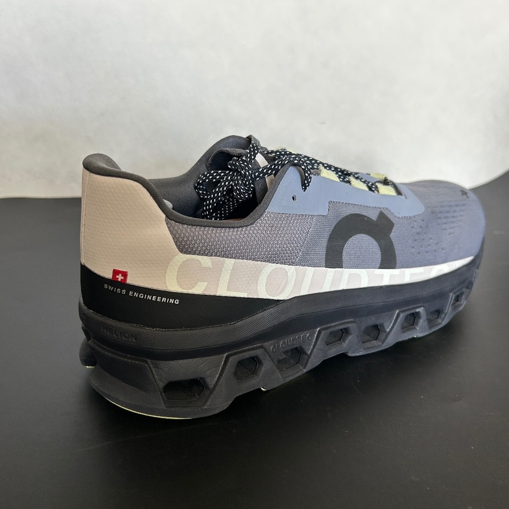 On Cloudmonster Fossil/Magnet Sneakers, 61.98132, Size 13M